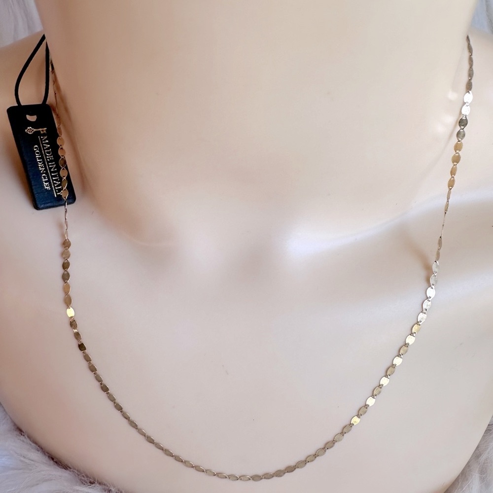 14KT REAL GOLD CHAIN /GOLDEN CLEF/ ITALY
